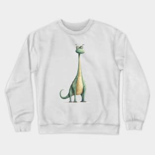 Cute Dinosaur - Brontosaurus Crewneck Sweatshirt